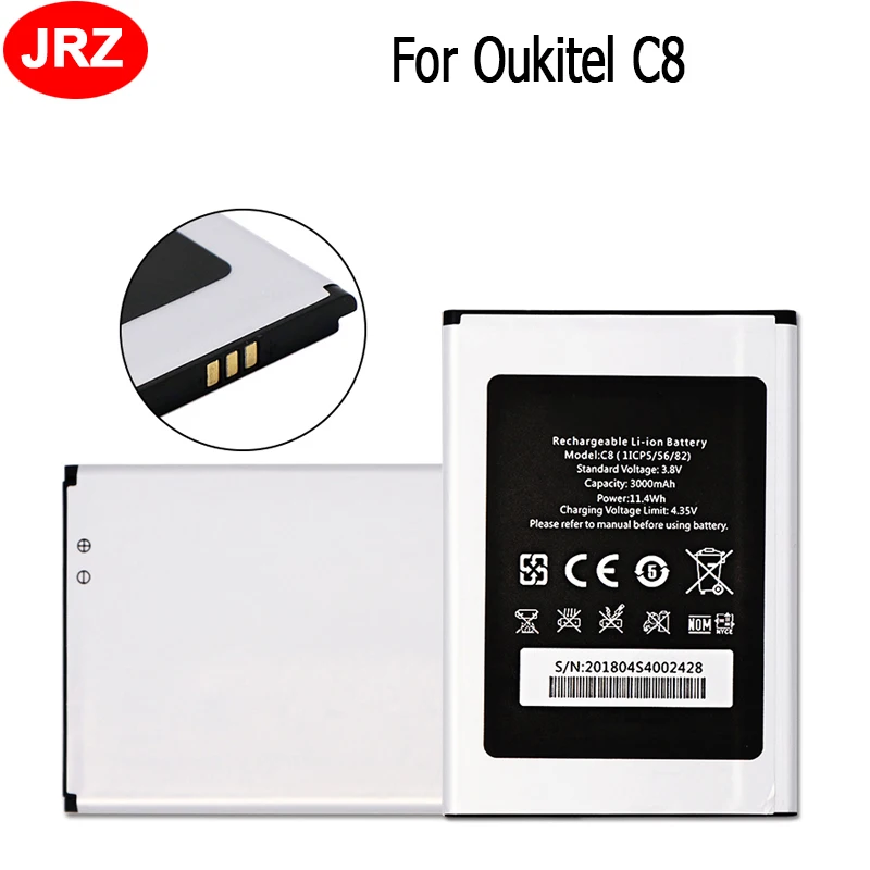 

3000mAh High Quality Battery For Oukitel C8 Large Capacity Mobile Phone Replacement Li-ion Battera For Oukitel C8