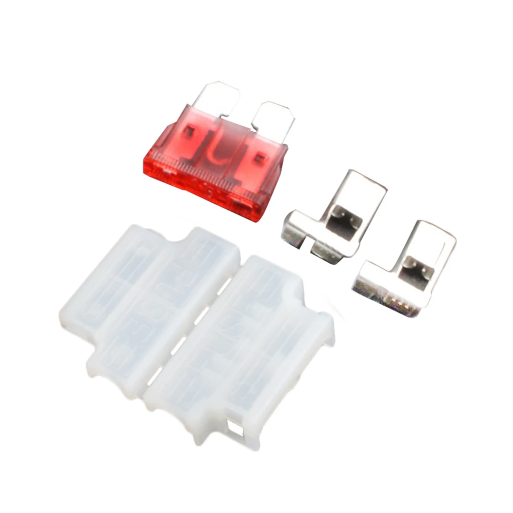 10sets Auto Standard Middle Fuse Holder + Car Boat Truck ATC/ATO Blade Fuse 3A 5A 10A 15A 20A 25A 30A 35A 40A