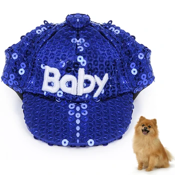 

2019 Fashion dog Hat Summer for Small Dog Cat Baseball Cap Visor Cap With Ear Holes Pet Products Outdoor Accessories Sun Hat