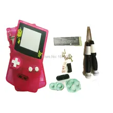 Горячее предложение Пикачу мультфильм ограничительное стекло кристалл розовый корпус чехол для 【dogameboycolor оболочки с белые пуговицы X/Y отвертки