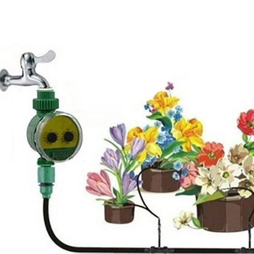 Two Dial Home Garden Watering Water Timer 1 16 Set Programs Irrigation