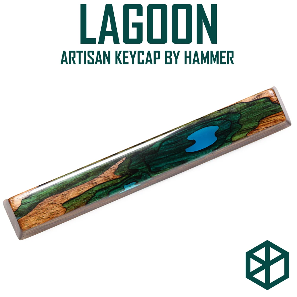 Молот LAGOON OASIS ARTISAN SPACEBAR 6.25u смола и дерево совместимы со стеблями Cherry MX для 87 tkl 104 ansi poker