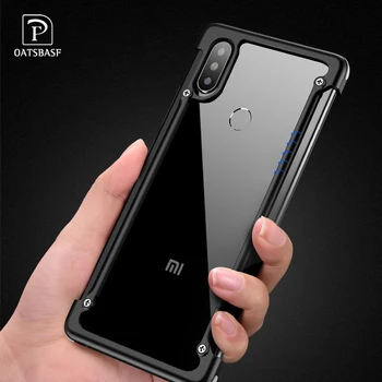 

OATSBASF Luxury Airbag Metal Protection Case For Xiaomi 8 8SE Case lite Personality Shell for Xiaomi 9 9SE Metal Bumpe Cover