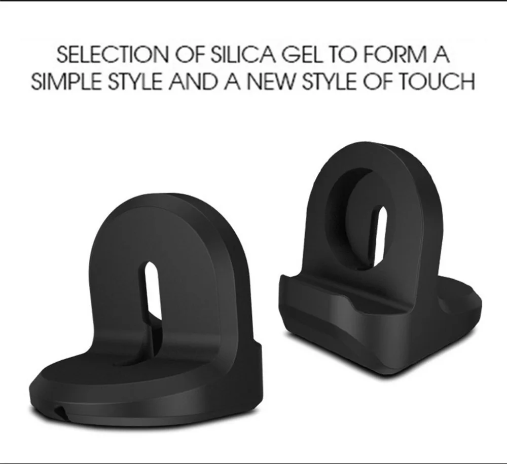 Silicone ABS Body Charging Dock Stand Holder Bracelet For Apple Watch Series 4321 Stand Only No Cable 40MR27 (15)