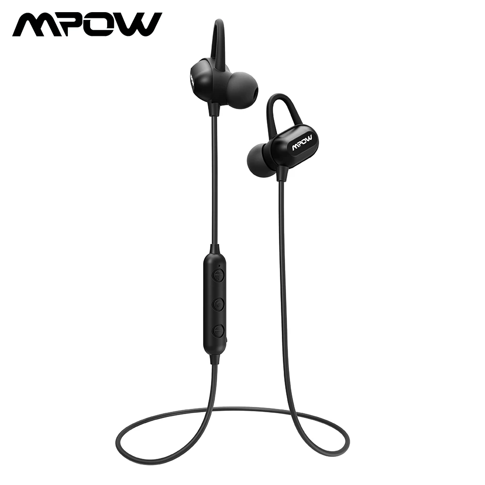 Беспроводные наушники Mpow S9 Bluetooth 4 1 IPX6 водонепроницаемые стереонаушники aptX с