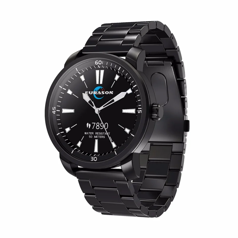Для мужчин спортивные часы smart watch Нержавеющая сталь Фитнес трекер IP68 Водонепроницаемый smartwatch открытый плавательный smart watch Для мужчин