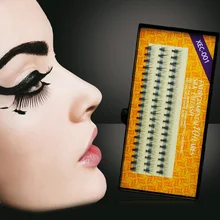 Поддельные Ресницы C свернуться Черный Индивидуальный глаз Накладные ресницы расширение природной толщины(0.10 мм) 8/10/12 мм вариантов 3 полосы/пакет
