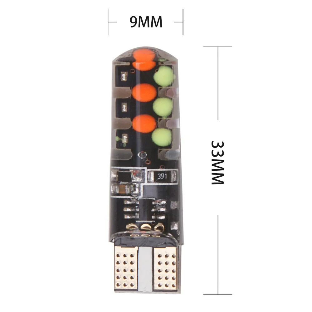 2 шт. T10 w5w RGB светодиодный светильник 12SMD COB canbus 194 168 автомобиль с пультом дистанционного управления вспышка/Стробоскоп чтения клинообразный светильник габаритный светильник s