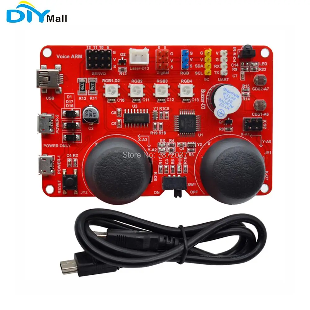 

DIYmall for Keyes Voice ARM control board V1.0 for arduino red and eco-friendly MEGA 328P CH340G