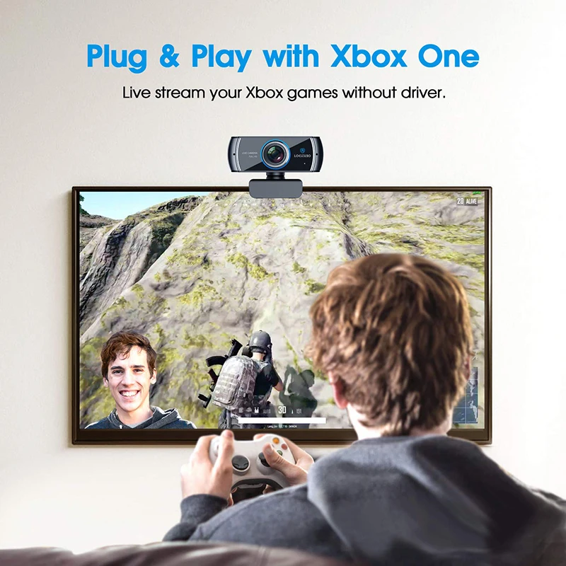 FELYBY Full HD веб-камера 1080p игровая веб-камера с микрофоном для видео-чата и записи совместима с ПК-ноутбуком Xbox One