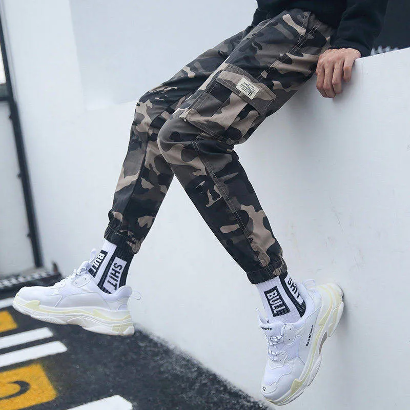 

2019 Summer Pencil Plus Size Cargo Jeans Woman High Waist Camouflage Army Pants For Women Joggers Women Trousers Pantalon Femme