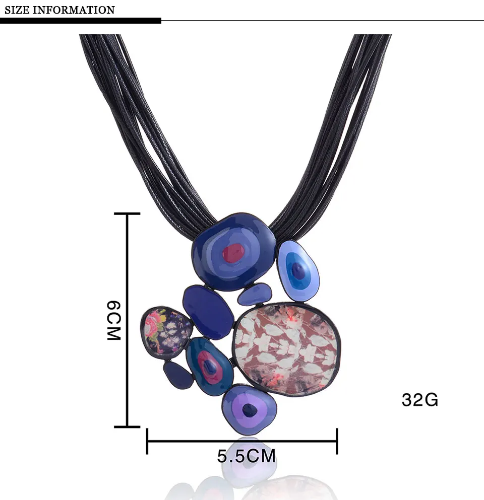 Женское Ожерелье в этническом стиле, винтажные Красочные классические модные аксессуары, ювелирные изделия, новинка, эмалированное колье, ожерелье s