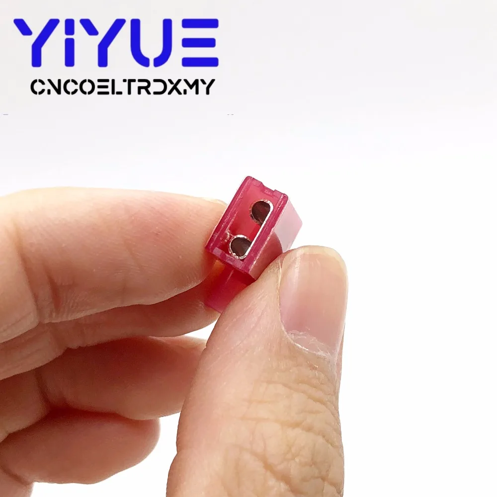 Terminals FLDNY1-250 FLDNY1.25-250 Nylon brass Flag Female Terminal insulated WIRE CONNECTORS 20PCS 0.5-1.5mm2 AWG22-16 FLDNY (6)