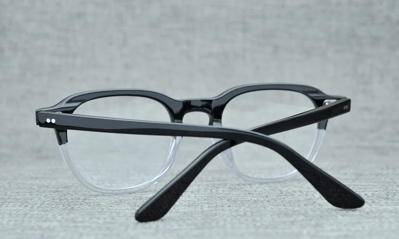 LKK ацетатные винтажные очки, оправа для женщин и мужчин, для чтения, компьютер, по рецепту, оптические очки, прозрачные линзы, ретро очки