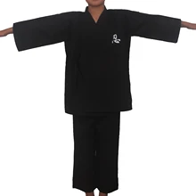 Черное традиционное кимоно японского ниндзя для мальчиков, детский воин, меч юката, детская одежда для сцены, костюм самурая