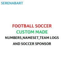 Serenabart настроить Футбол Nameset футбол печать на заказ имя номер Флокирование команда Log спонсор матч детали футбольная нашивка