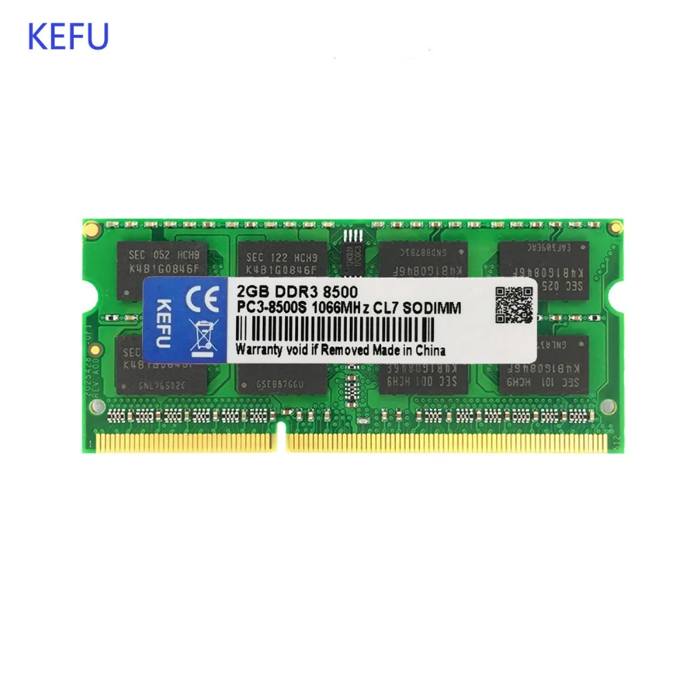 

2GB DDR3 PC3-8500s 1066MHz 204PIN so-dimm Laptop Memory RAMS