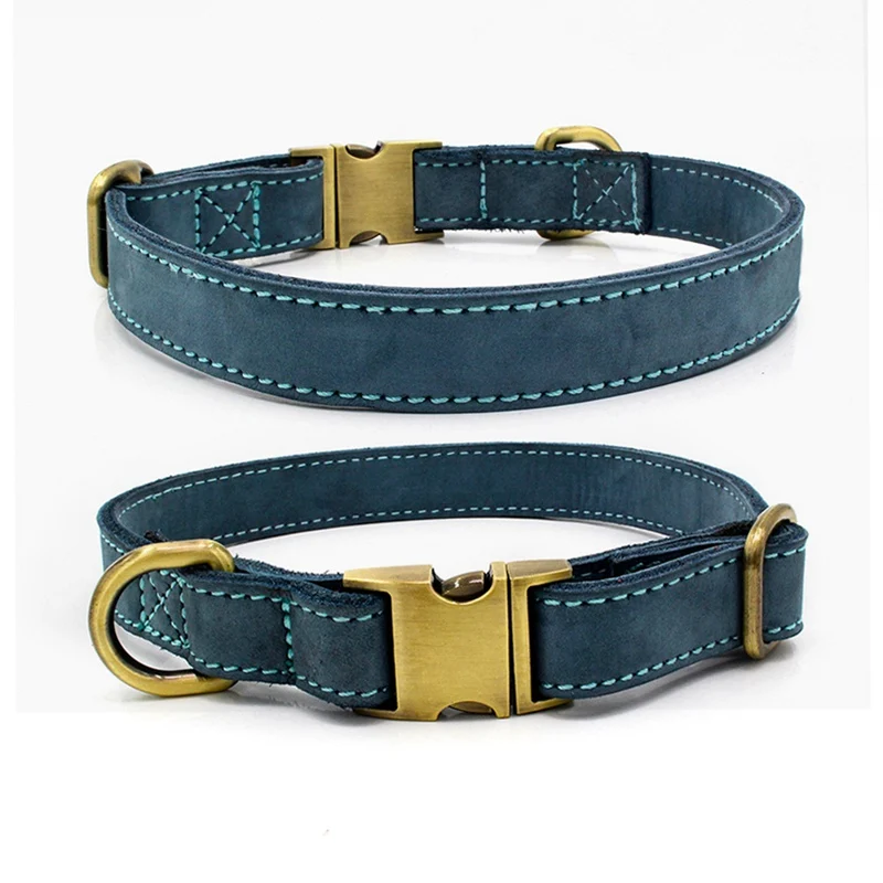 

Fashion Pu Leather Dog Collar for Small Medium Large Dogs Adjustable Leather Pet Dog Collar With Buckle Pet Necklace