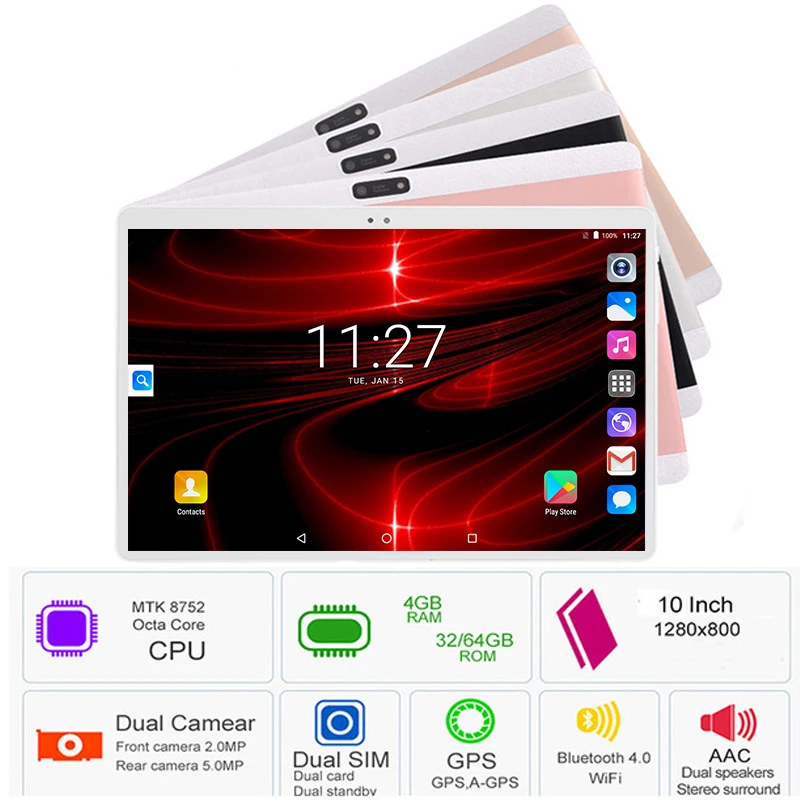 

Smoothly/HD/Fast DHL Free Octa Core 10 inch Android 8.0 Tablets PC 4GB RAM 64GB ROM 3G 4G LTE Phone Call Dual SIM Cards Wifi IPS