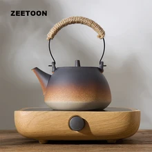 220V Electronic Tea Stove Heater Teapot Set Warmer Electric Ceramic Heaters Kit for Coffee Cup Mug Teacup Coarse Pottery Kettle