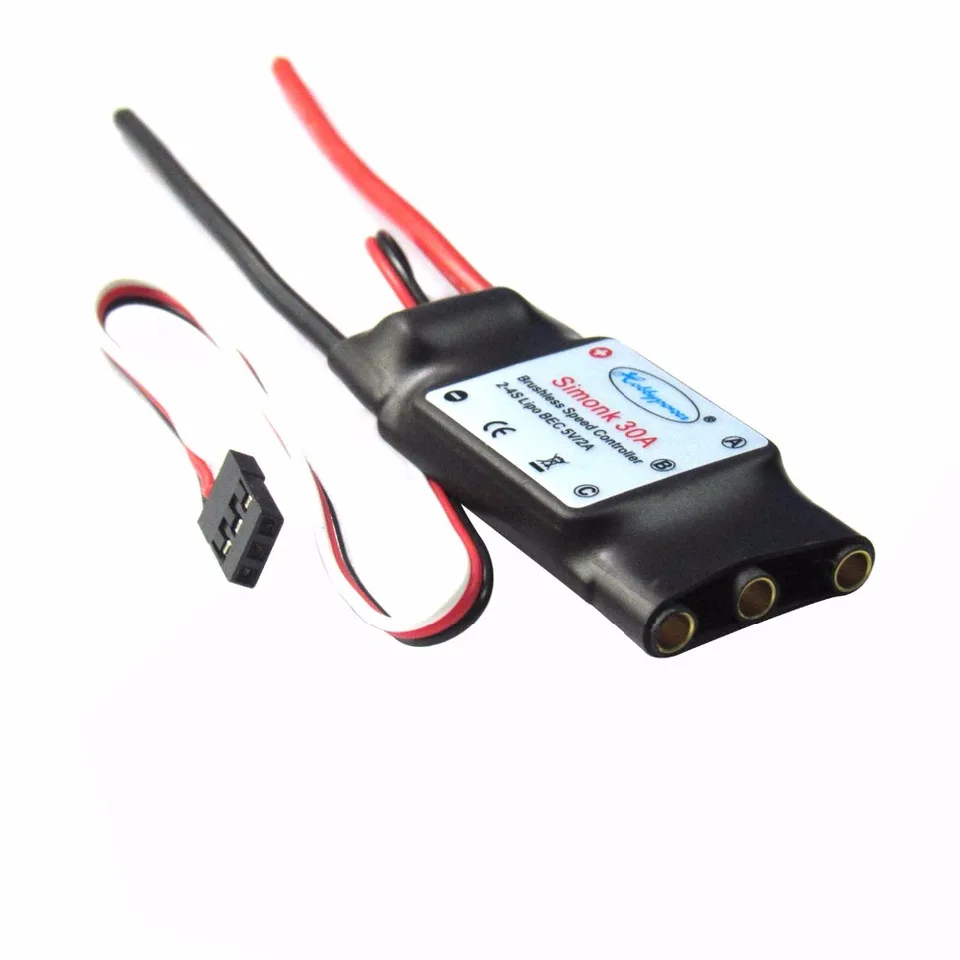Rcmodelpart SimonK 30A ESC – Contrôleur Brushless – BEC 2A – Pour Quadrirotor F450 X525 – Haute Précision