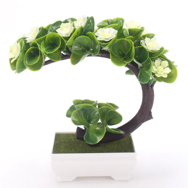 Креативные новые искусственные цветы+ ваза для бонсай растений цветок в горшках искусственные растения для свадьбы дома вечерние украшения отеля 1 комплект - Цвет: A3