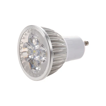 

Brand New 4 LED GU10 Light Bulb 4W Cold White 85-265V