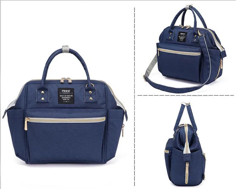 Hot Mom Outdoor Nappy Changing Diaper Bags Mother and Baby Tote Bags Multi-functional Shopping Fashion Handbag Messenger Bags 015