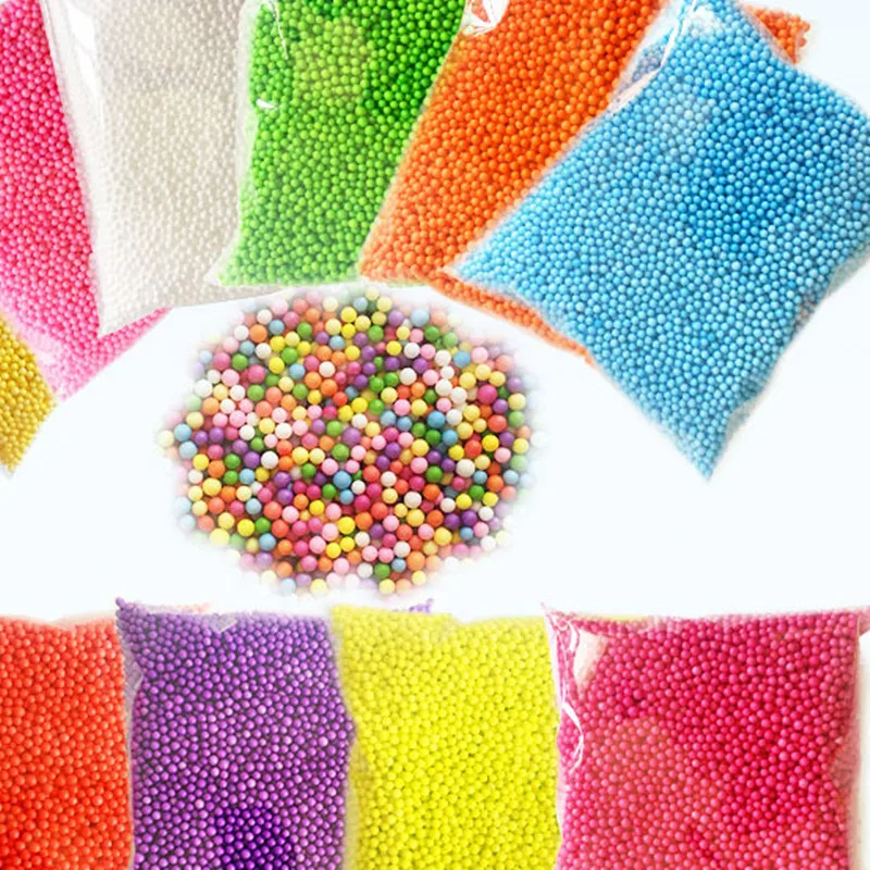 NEW! 2.5 3.5mm mini colored round foam balls Styrofoam 1/bag ball 12000 15000 balls party