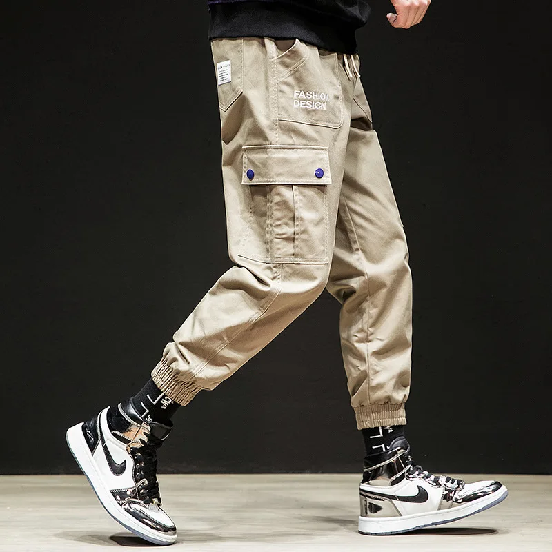 Корейские модные штаны-шаровары с несколькими карманами, мужские уличные брюки Dark Souls, мужские брюки в стиле рок, панк, хип-хоп, Kpop