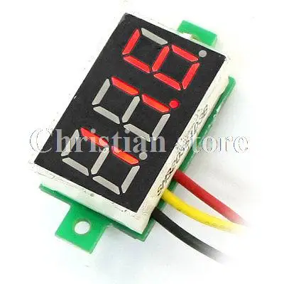 

Panel Mount DC 0-100V Red LED Display Volt Tester Digital Voltmeter