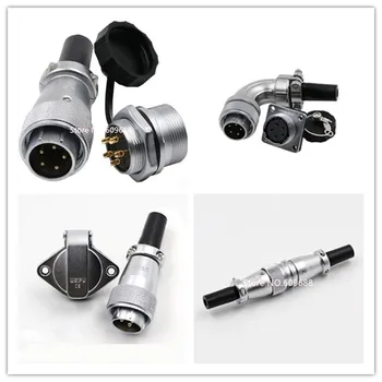 

WS20 Aviation Air Plug Socket Connector WS20-2/3/4/5/6/7/912 Pins TQ/KZ Plug and Square Socket