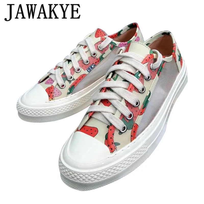 

2019 Spring Casual Leopard air Mesh Shoes Women Round toe Lace Up Flat Shoes Fashion genuine leather Breathable sneakers Woman