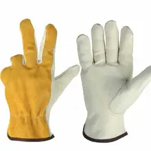 1 пара работы Прихватки для мангала теплые кожаные рабочие сварки Прихватки для мангала Детская безопасность защитные сад Спорт мото износостойкости Прихватки для мангала Книги по искусству без: 1008