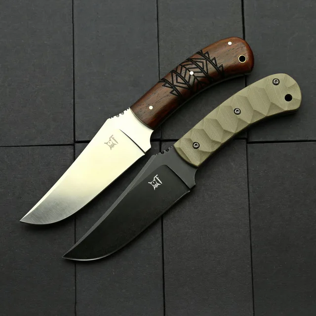 BEKETEN WKL Tactical Fixed Knife DC53 Steel Blade G10 Wood