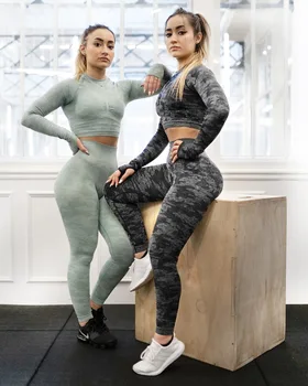 

Multicolor Camo Print Leggings Sporting Patchwork Sheer Crop Women Athleisure Leggings