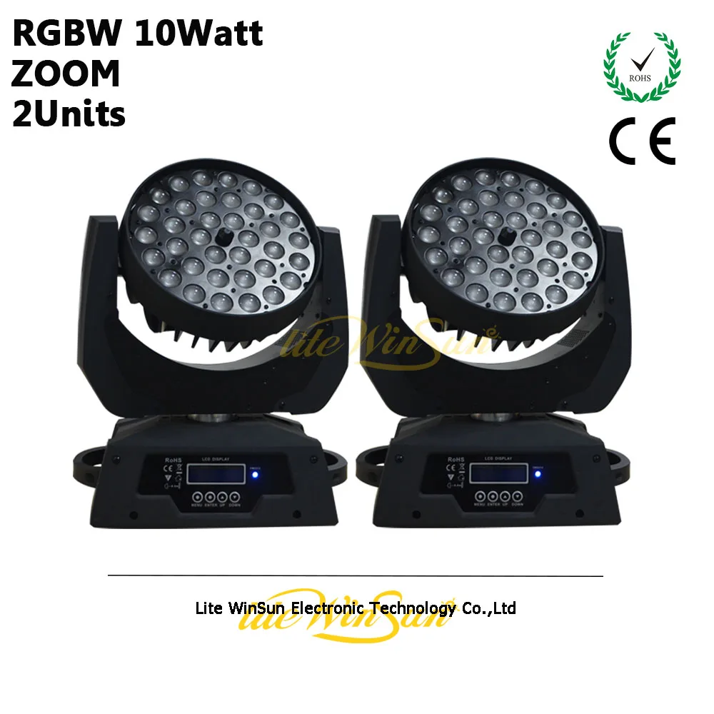 

2x LiteWinSune LED Wash Moving Head 36 x 10W RGBW DMX Disco DJ Band