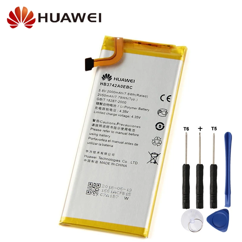 Оригинальный сменный аккумулятор для Huawei P6 G6 G621 H30 C00 TL00 G620 C8817D HB3742A0EBC оригинальный