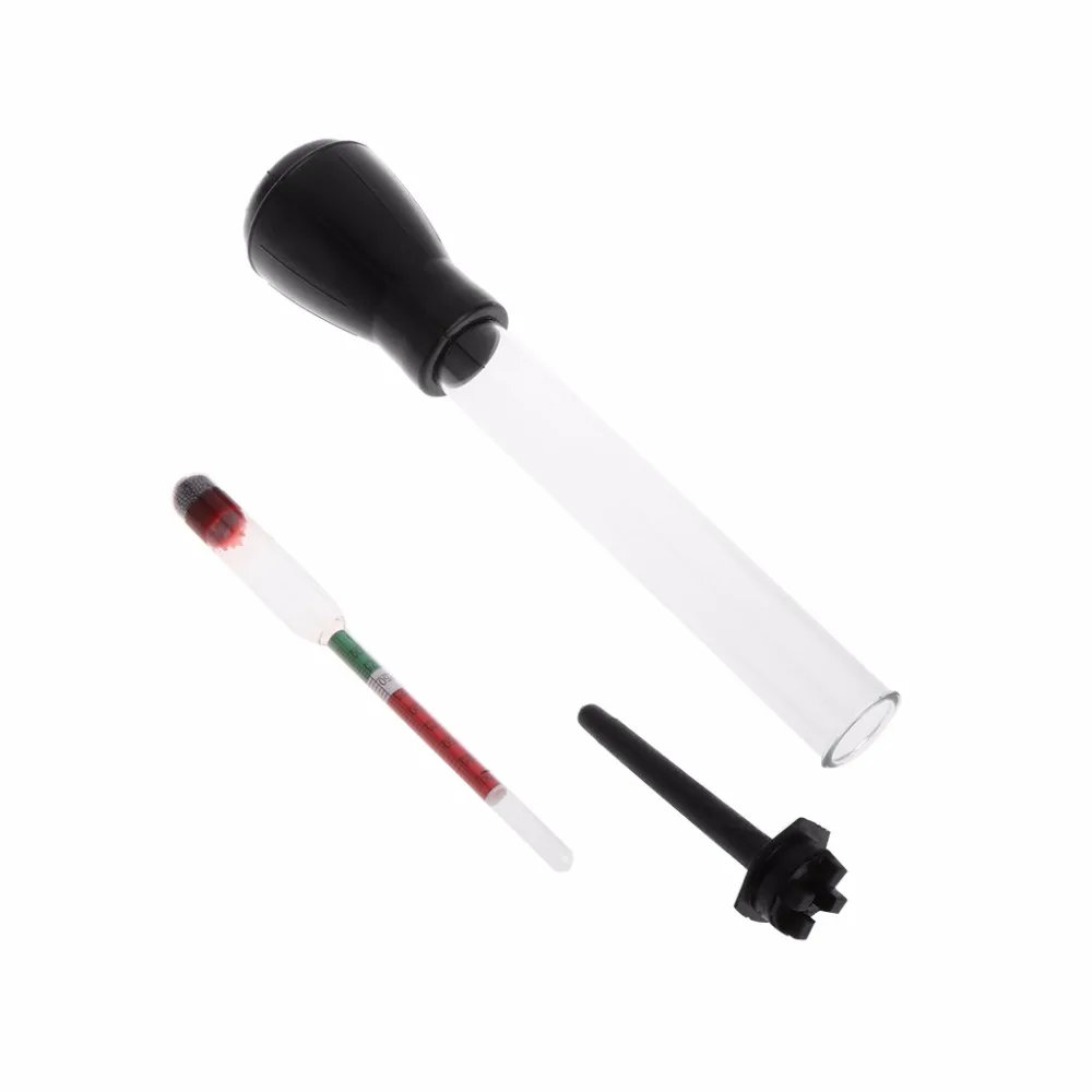 

OOTDTY New 1.1-1.3 Colored Zone Black Battery Hydrometer Tester Acid Electrolyte Lead Flooded PQ 9A30128