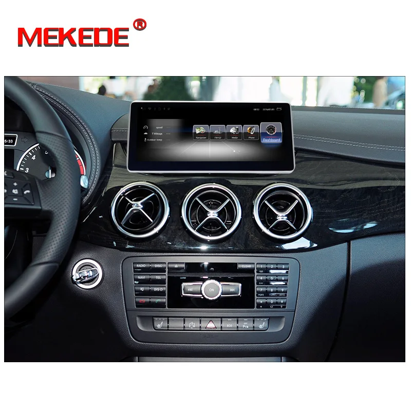 Top MEKEDE 10.25" Android 7.1 3+32G GPS Navigation radio stereo dash car multimedia player for Mercedes Benz B Class w246 2012-2015 1