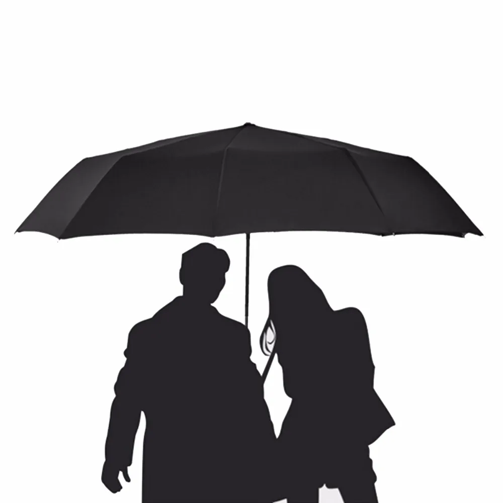 

Wind Resistant Fully Automatic Umbrella 3 Folding 10 Bones Windproof Sunny Rain Umbrellas For Men and Women Male Parasol