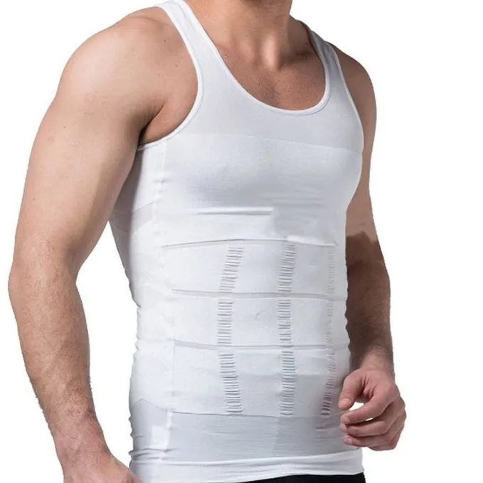 

2019 slim n lift Body Shaper Mens Body Shaper Slimming Shirt Compression Vest Elastic Slim Shapewear