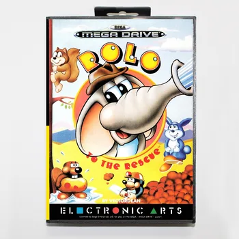 

Rollo to the rescue 16 bit SEGA MD Game Card With Retail Box For Sega Mega Drive For Genesis