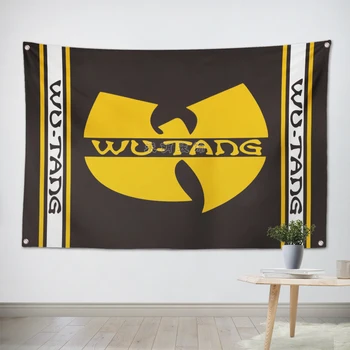 

Wu Tang Clan HipHop Rock Band Poster Scrolls Bar Cafes Bedroom Home Decoration Tapestry Banners Hanging Art Waterproof Cloth