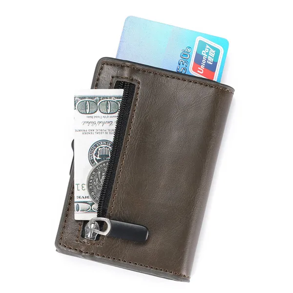 BISI GORO Новое поступление RFID портмоне RFID карбоновый кошелек из искусственной кожи чехол для карт одна коробка смарт-Кредитная карта держатель
