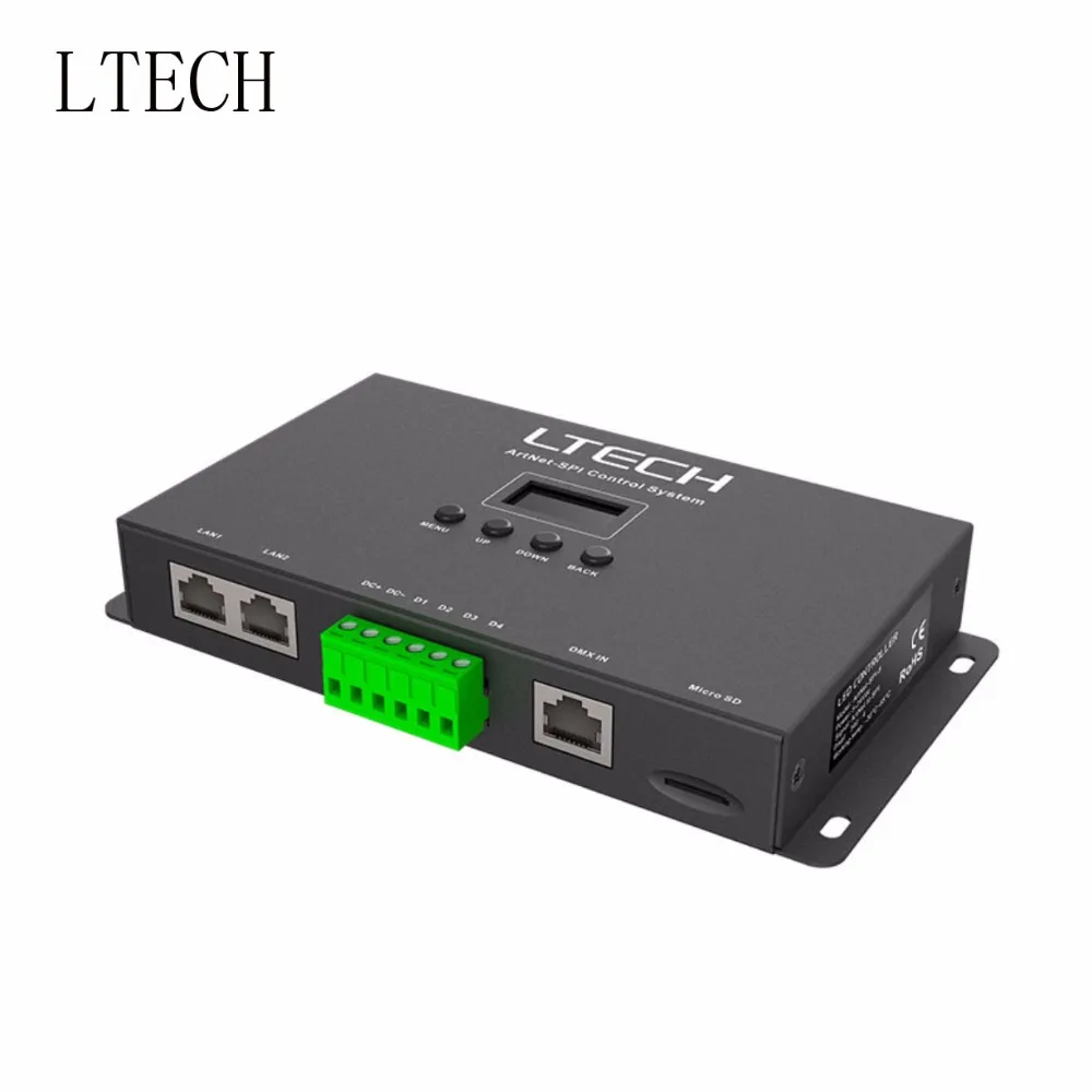

New Arrival LETECH Artnet-SPI-8 Pixel Led Light Controller For 1360 Piexls 8 Universe DC5V-24V