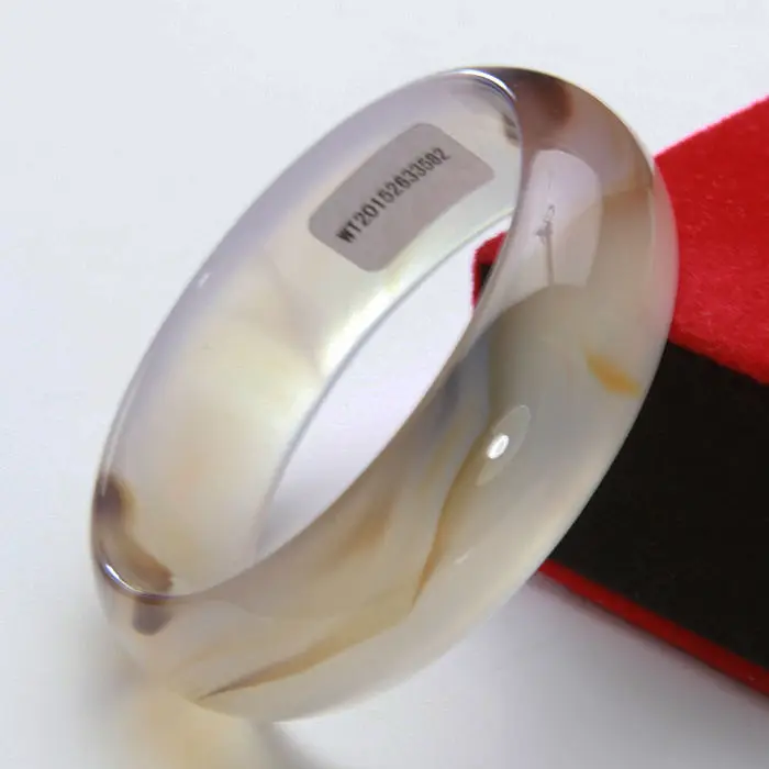 

2016 new Natural chalcedony silver transparent bracelet yu bangle birthday 01 cuff women bangle diameter size 56 58 60 62 64