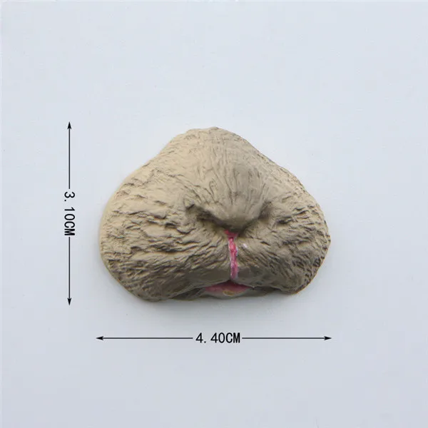 Cute Funny Pet Nose Rabbit Cat Pig Ape Bulldog Animal Fridge Magnet Figure toy - Rabbit