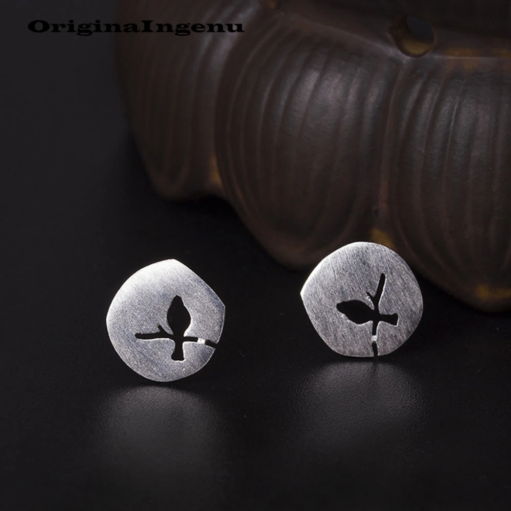 Oorbellen, 925 пробы, серебряные серьги, Ретро стиль, птица, минимализм, шарм, подарок на день рождения, Pendientes Brinco, серьги для женщин, ювелирное изделие