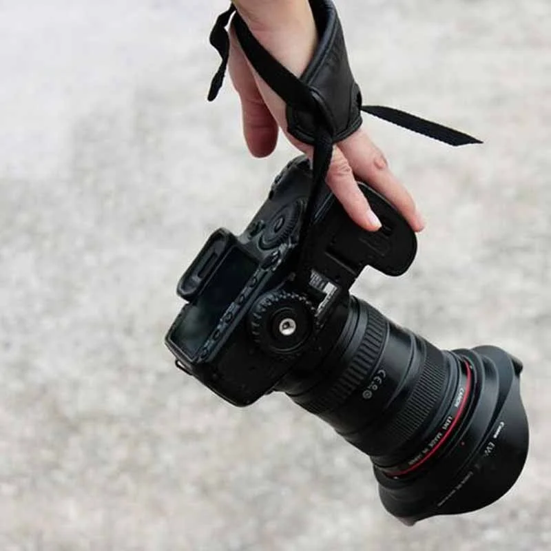 Черный кожаный мягкий ремешок для камеры Canon для Nikon для sony SLR/DSLR камеры на EOS D800 D7000 D5100 D3200